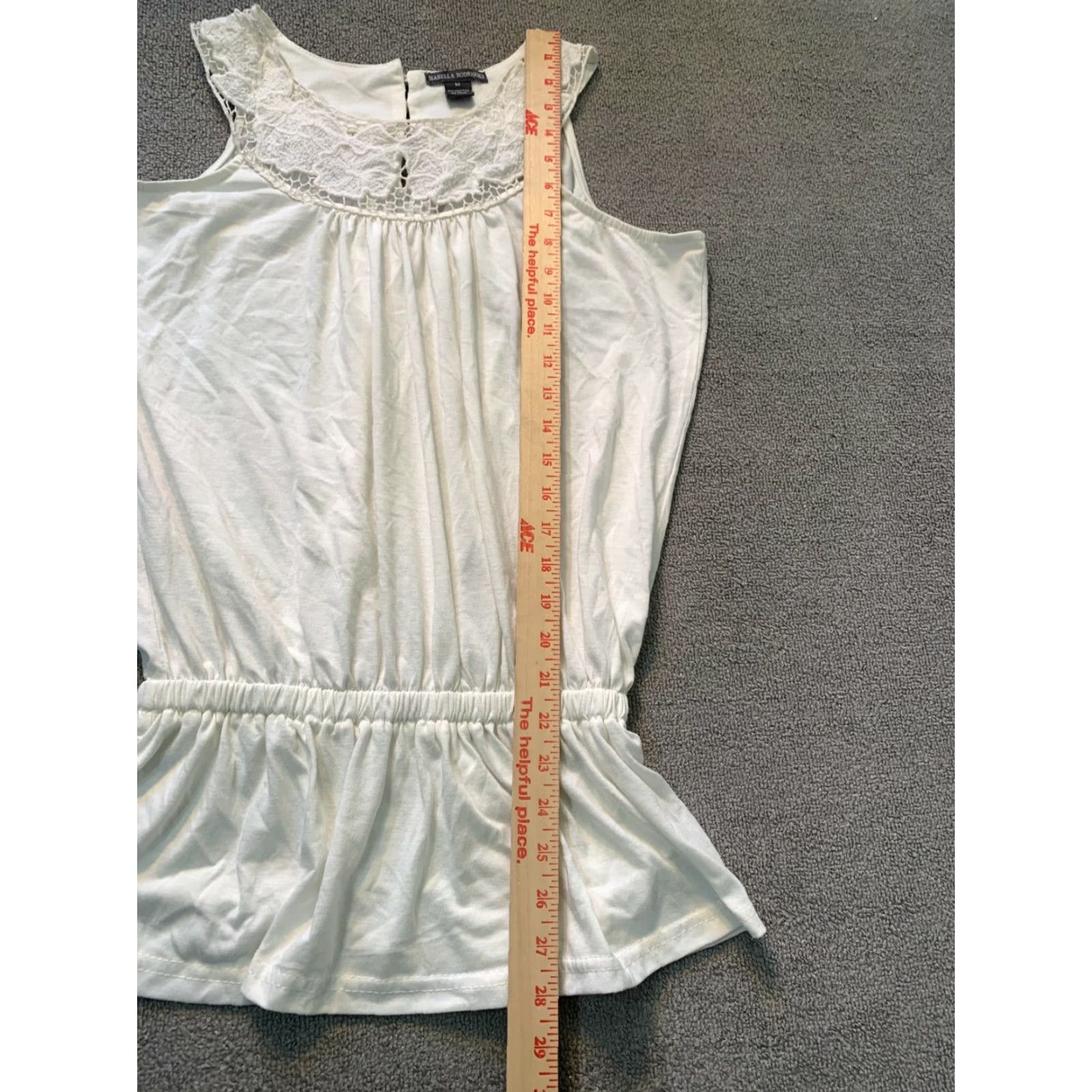 Vintage Isabella Rodriguez Dress Mini Lace White Sleeveless Womens M Size M / US 6-8 / IT 42-44 - 2 Thumbnail