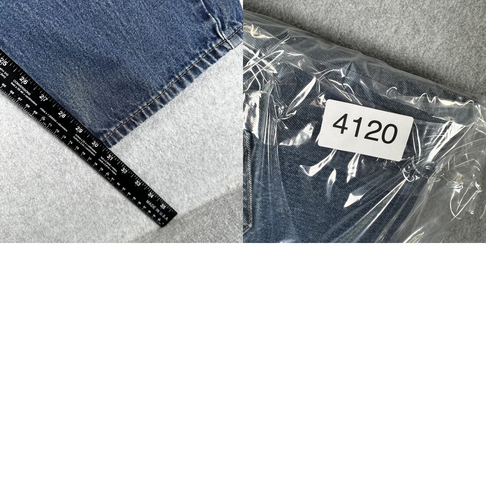 Levi's Levis 505 Jeans Mens 38x32 Blue Straight Regular Fit Medium Wash Denim Pants Size US 38 / EU 54 - 8 Thumbnail