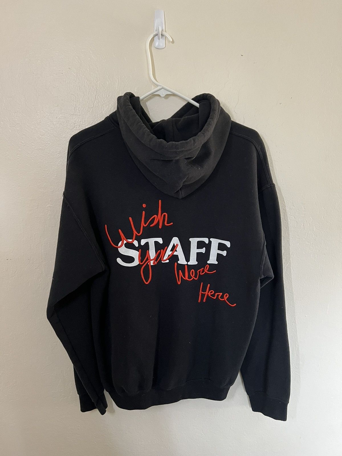 Wish you were here staff hoodie top