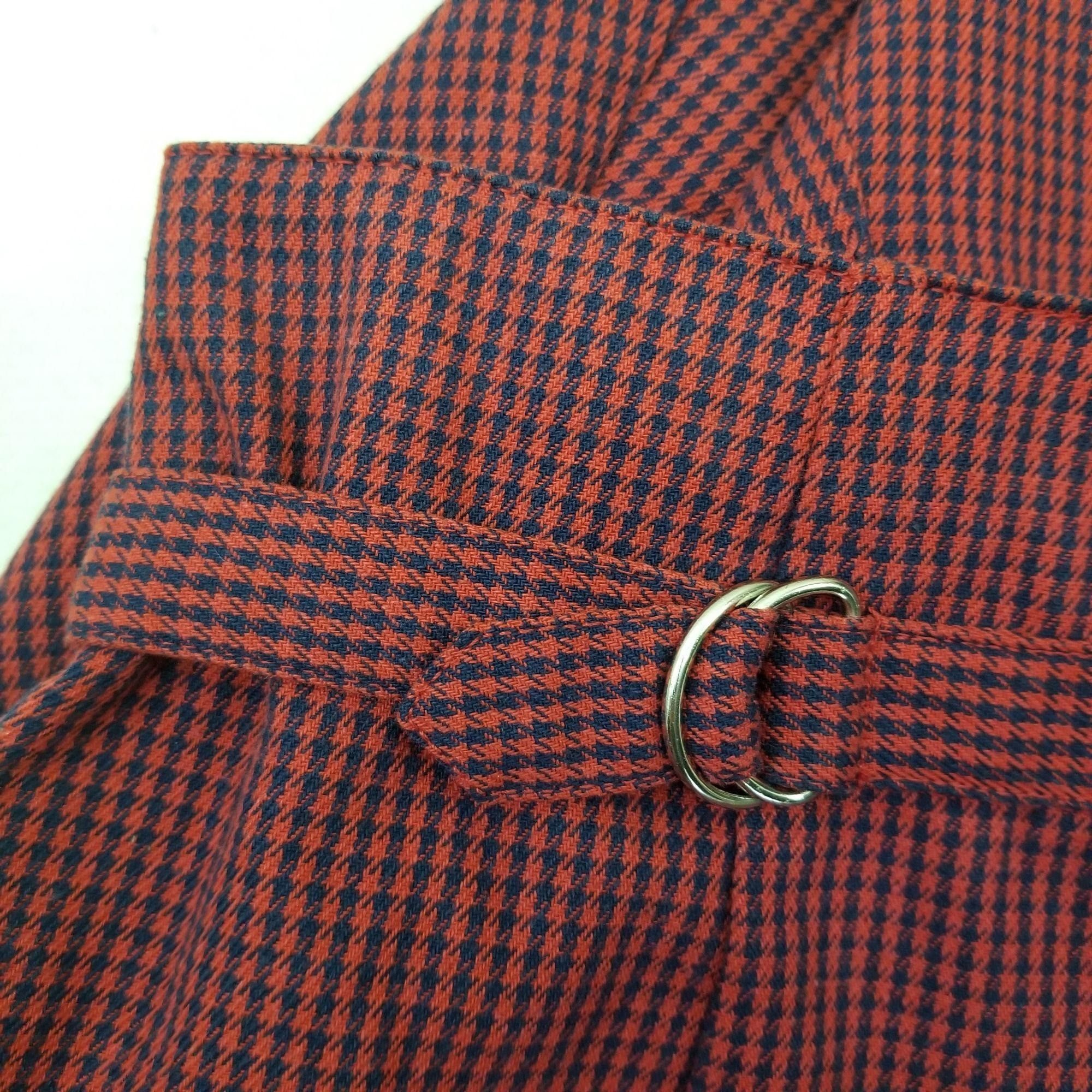 Other Genesis 9 10 Red Plaid Check A Line Skirt Flared Panels Maxi Size 32" / US 10 / IT 46 - 2 Thumbnail