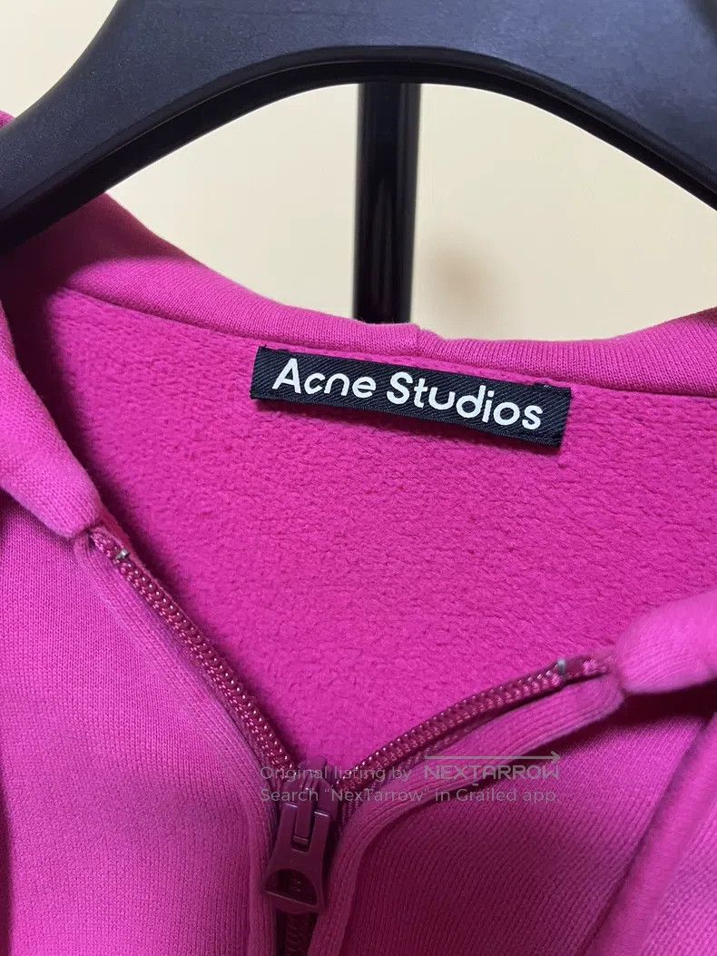 Acne Studios Acne Studios Dragon fruit color hooded sweatshirt Size XXS / US 00 / IT 34 - 5 Thumbnail