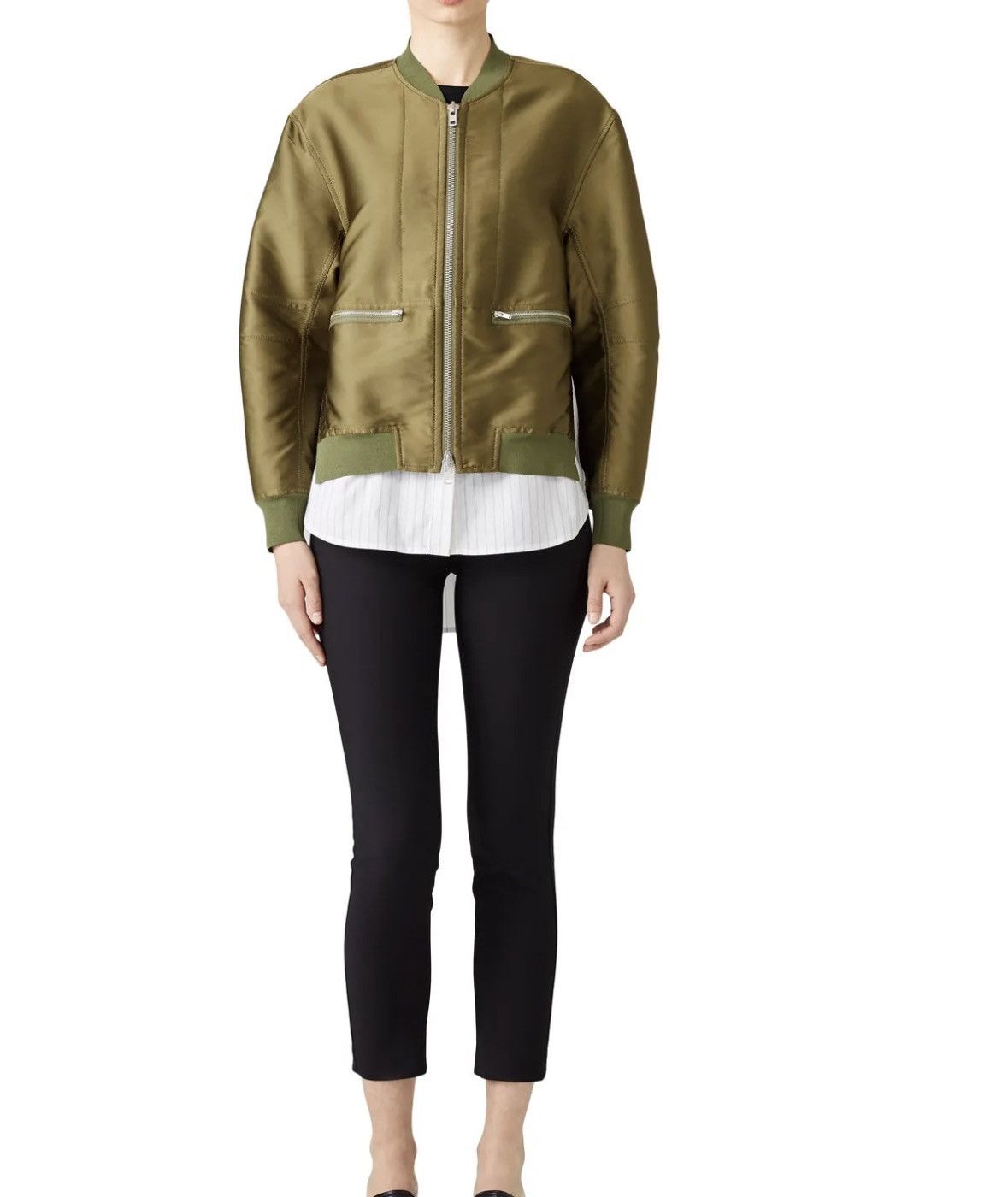 3.1 Phillip Lim Phillip Lim Layered Bomber Jacket Size M / US 6-8 / IT 42-44 - 17 Thumbnail
