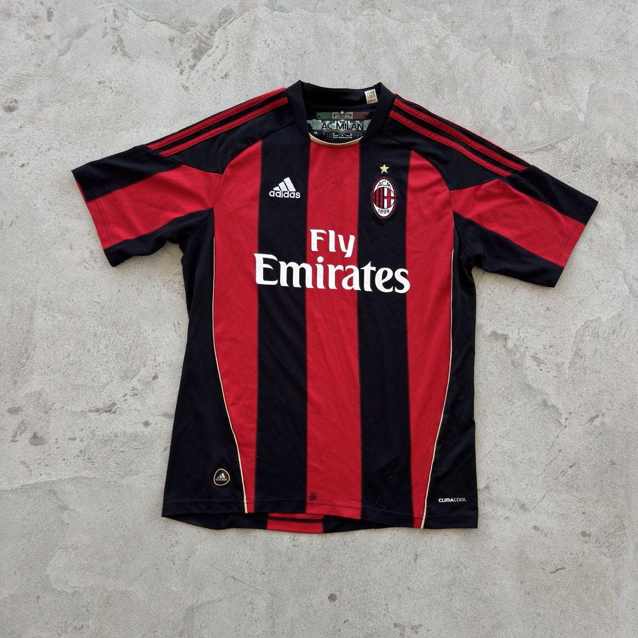 Adidas Adidas AC Milan 2010 2011 Home Football Jersey Shirt M Size US M / EU 48-50 / 2 - 1 Thumbnail