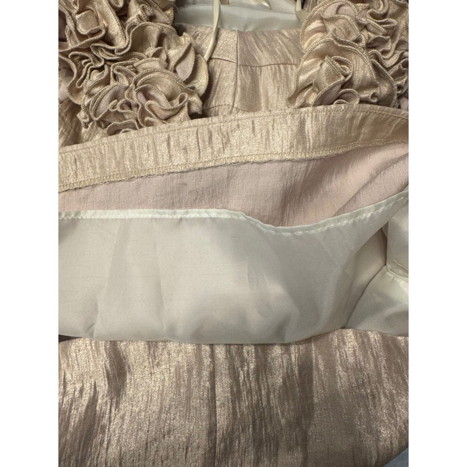 & Other Stories Alexia Admor Strapless Ruffled Embellished Cocktail Dress Size M / US 6-8 / IT 42-44 - 5 Thumbnail