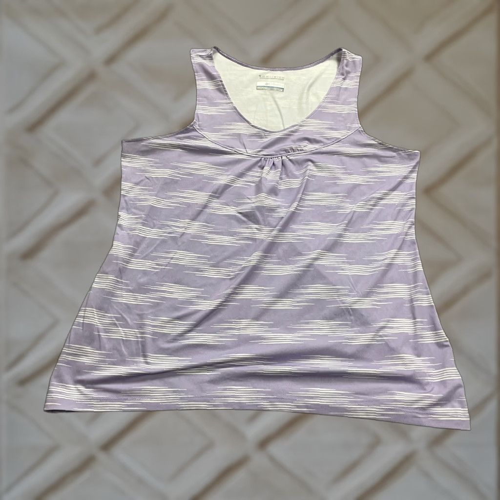 Vintage Columbia Tank Top Women Large Purple Activewear Athletic Sleeveless Racerback Scoop Neck Sports Casual Shirt Size L / US 10 / IT 46 - 1 Thumbnail