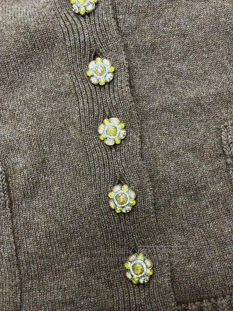 Chanel Chanel 24A Brown Knit Vest. Size US M / EU 48-50 / 2 - 2 Thumbnail