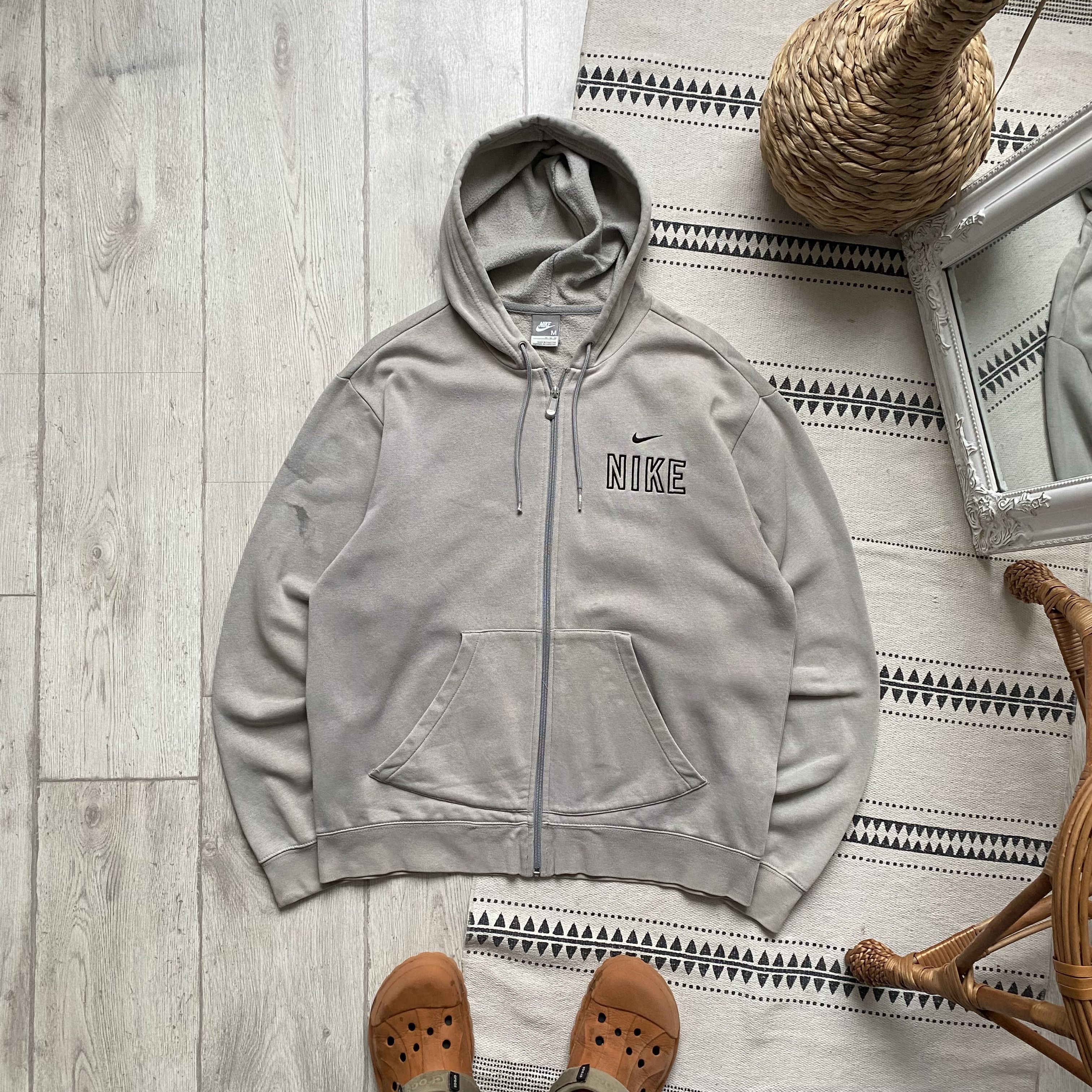 トップス 00s archive OLD NIKE zip hoodie 00s Nike Heavyweight Zip Hoodie Grey XXL – Clout Closet