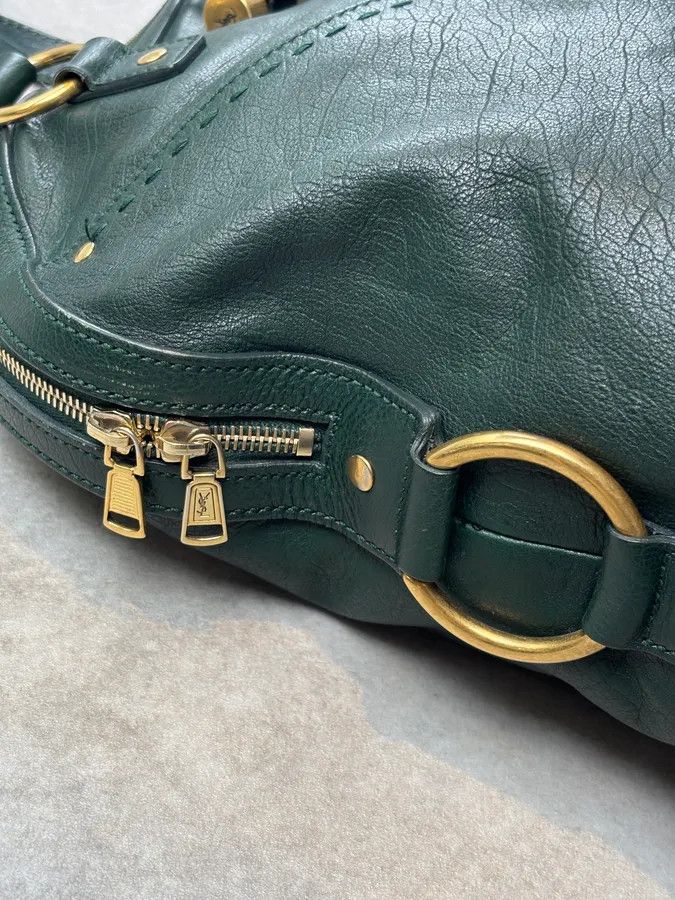 Yves Saint Laurent AW2008 Yves Saint Laurent Muse Dark Green Leather Handle Bag Size ONE SIZE - 9 Thumbnail