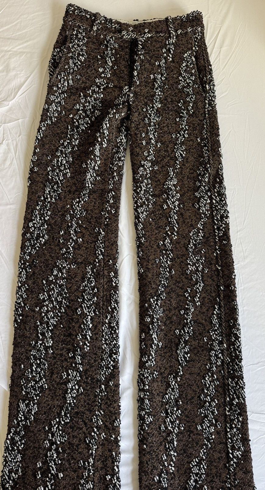 Bottega Veneta brown boucle pant