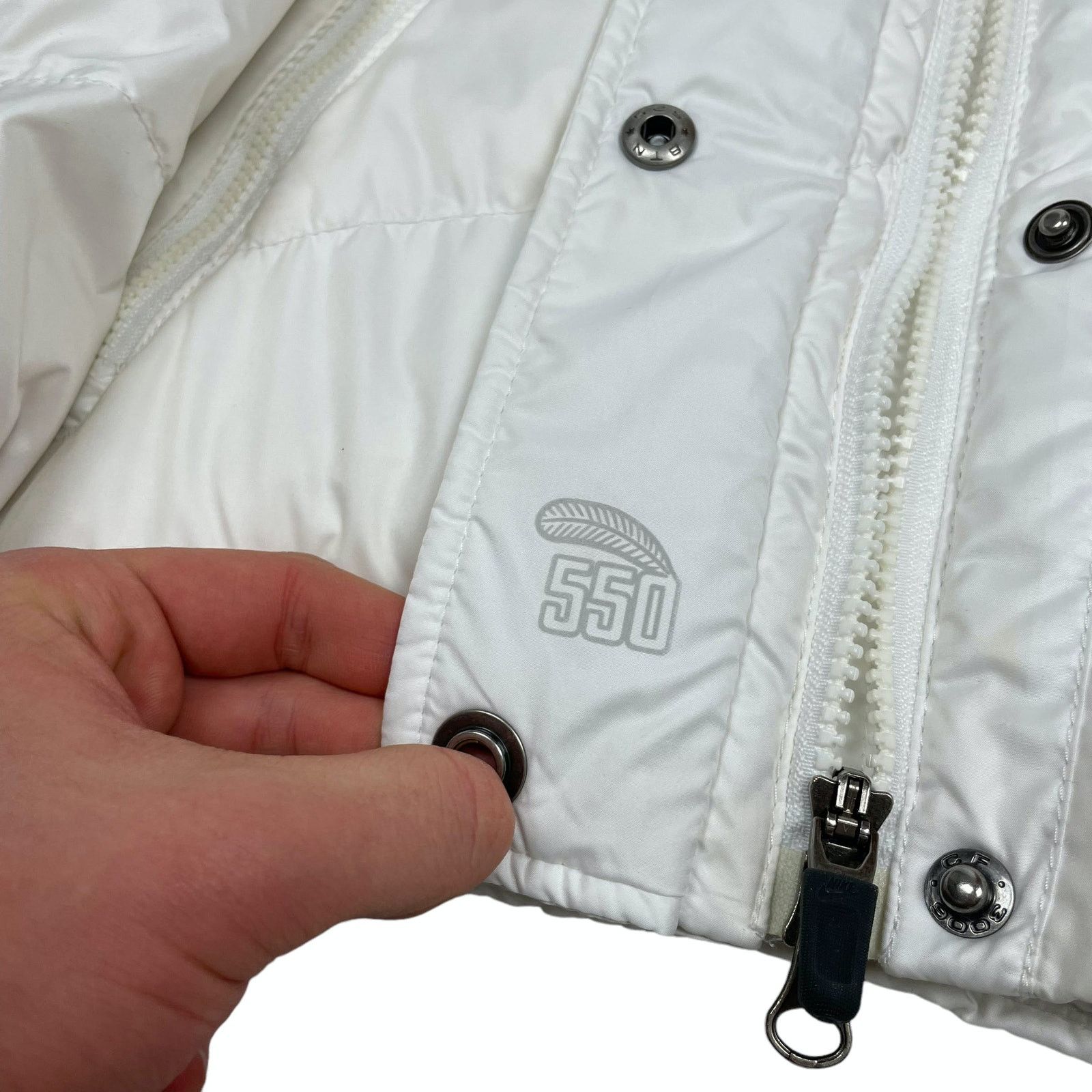 Nike × Vintage Nike Sportswear 550 Adults Full Zip Puffer Jacket XS(0-2) Size XS / US 0-2 / IT 36-38 - 5 Thumbnail