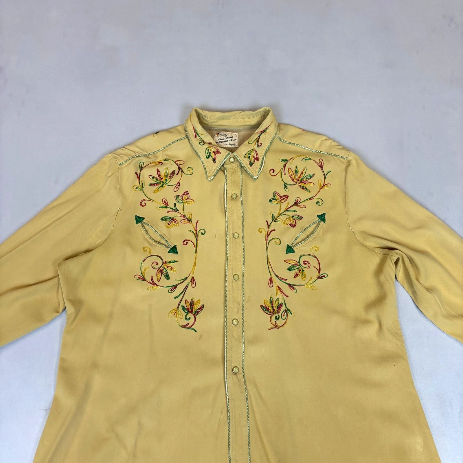 Vintage Vintage 40s California Ranchwear Gabardine Embroidered Size US XL / EU 56 / 4 - 2 Thumbnail