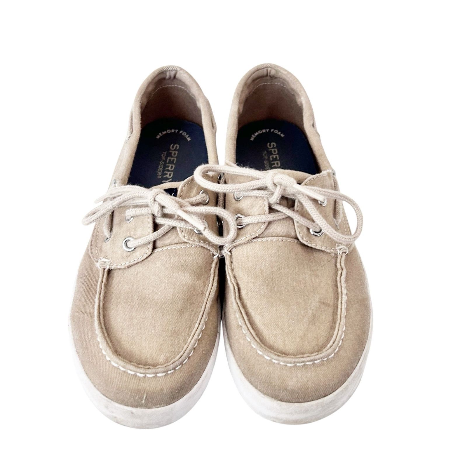 Sperry Sperry Topsider Tan Boat Shoes Sz 5 Size US 5 / IT 35 - 3 Thumbnail