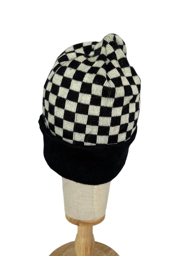 Other checkerboard Beanie Hats 🔥 Size ONE SIZE - 2 Thumbnail