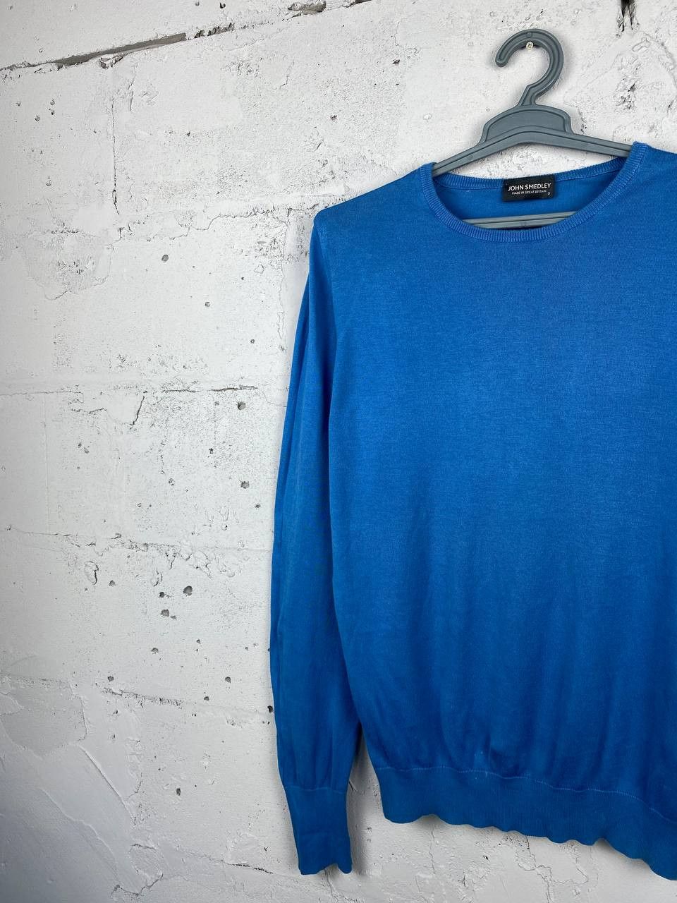 John Smedley John Smedley Blue Cotton Crewneck Pullover Sweater M 48 Size US S / EU 44-46 / 1 - 2 Thumbnail