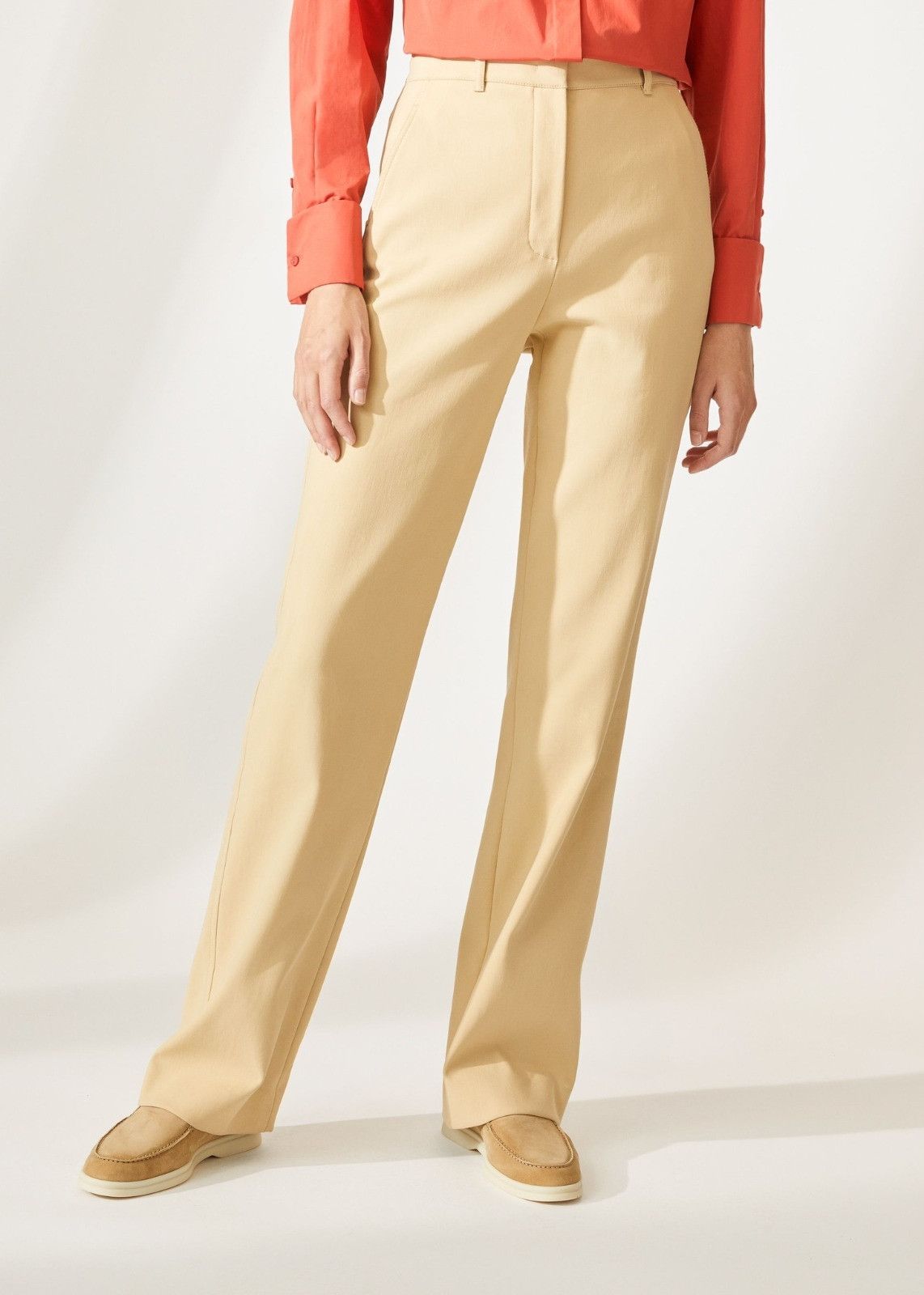 Loro Piana o1srvl11e0824 Kaplan Pant in Ivory Size 27" / US 4 / IT 40 - 2 Thumbnail
