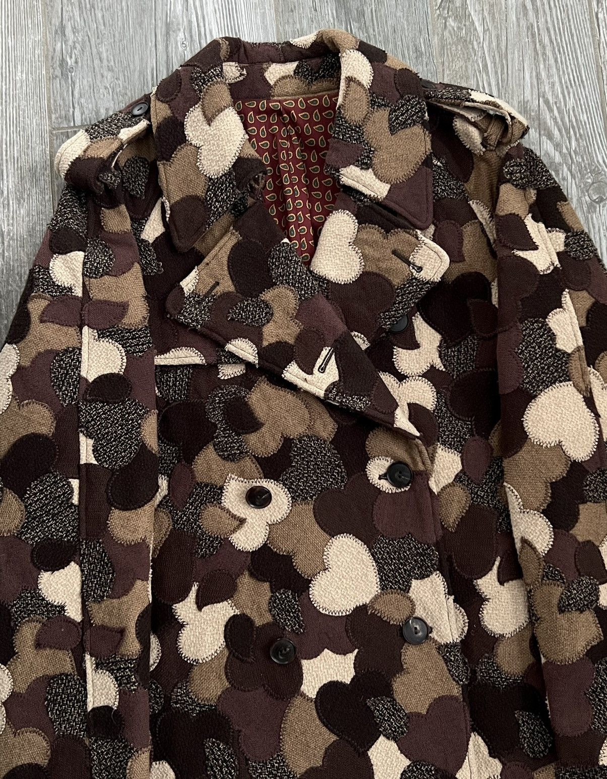 Number (N)ine AW2003 Number (N)ine Touch Me I’mSick Heart Patchwork Jacket Size US XL / EU 56 / 4 - 3 Thumbnail