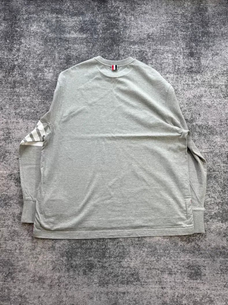 Thom Browne Thom Browne Gray long-sleeve sweatshirt Size US S / EU 44-46 / 1 - 2 Thumbnail