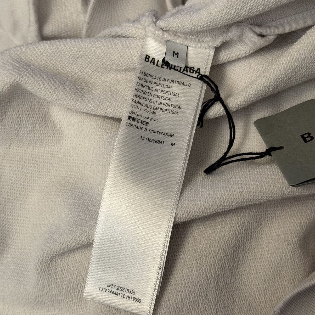 Balenciaga Balenciaga Distressed Tape Hoodie Size Medium Brand New Size US M / EU 48-50 / 2 - 6 Thumbnail