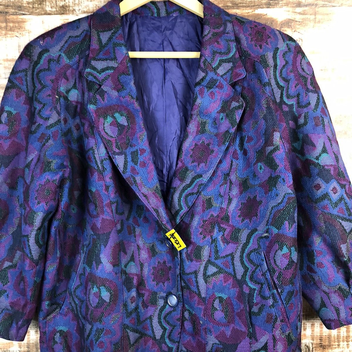 Japanese Brand × Vintage Japanese Brand vintage art Purple Blazzer #A2327 Size M / US 6-8 / IT 42-44 - 5 Thumbnail