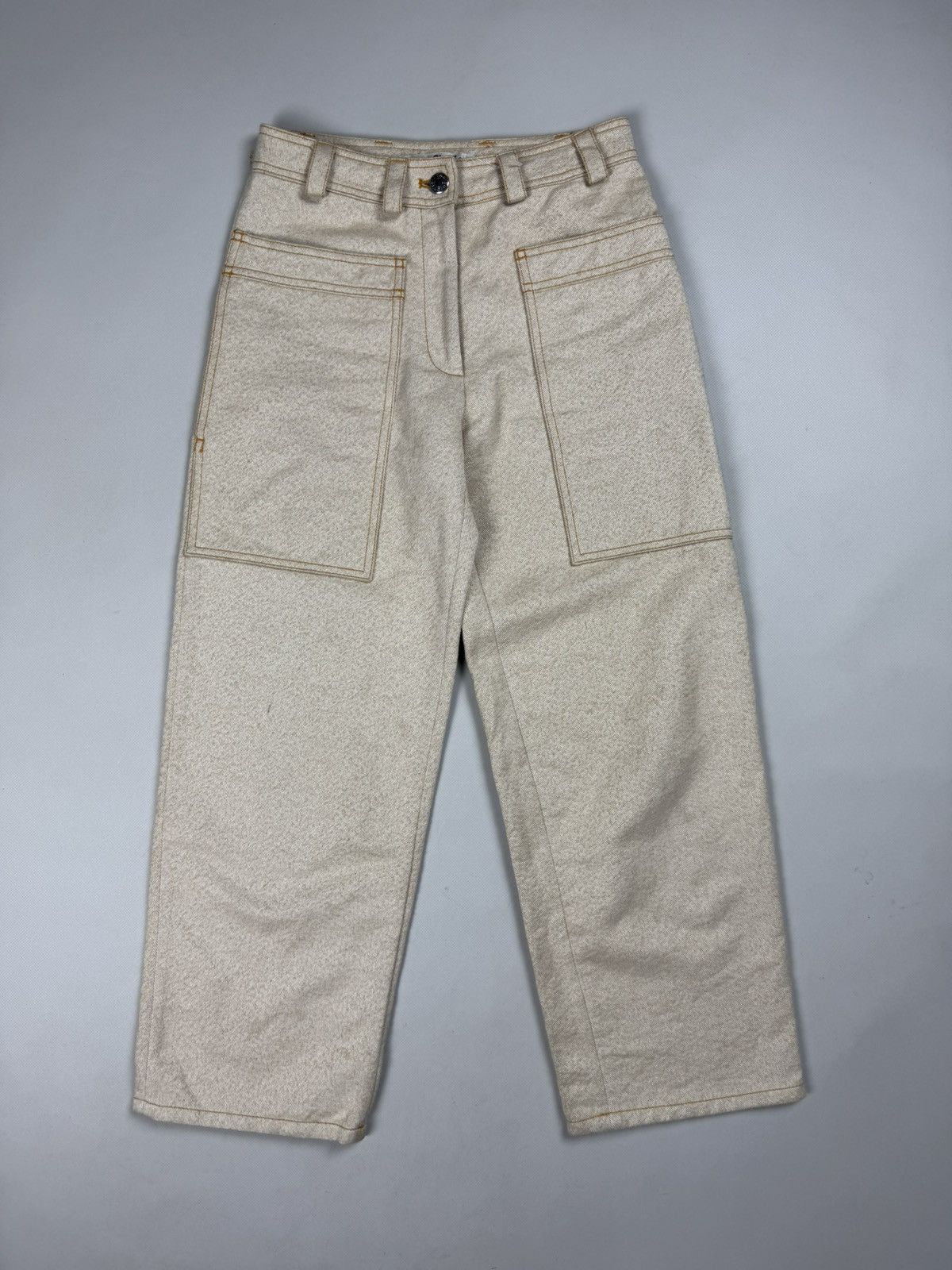 Acne Studios Acne Studios Milford W AS PAW 16 Cropped Work Trousers Jeans Size 24" / US 00 / IT 34 - 1 Thumbnail