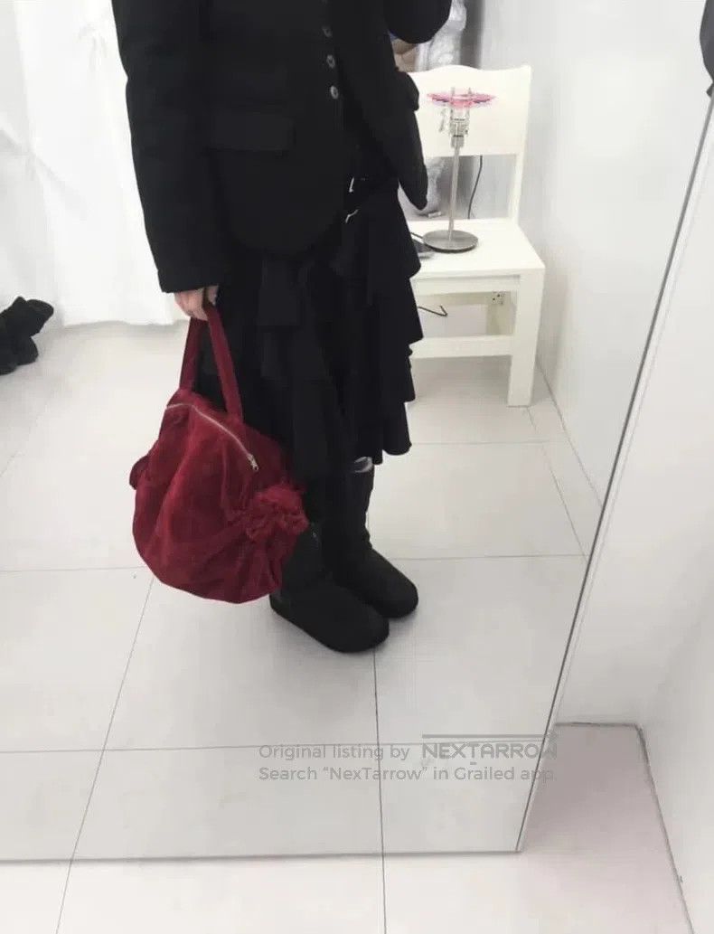 Comme des Garcons Comme des Garcons Christmas red velvet handbag Size ONE SIZE - 6 Thumbnail