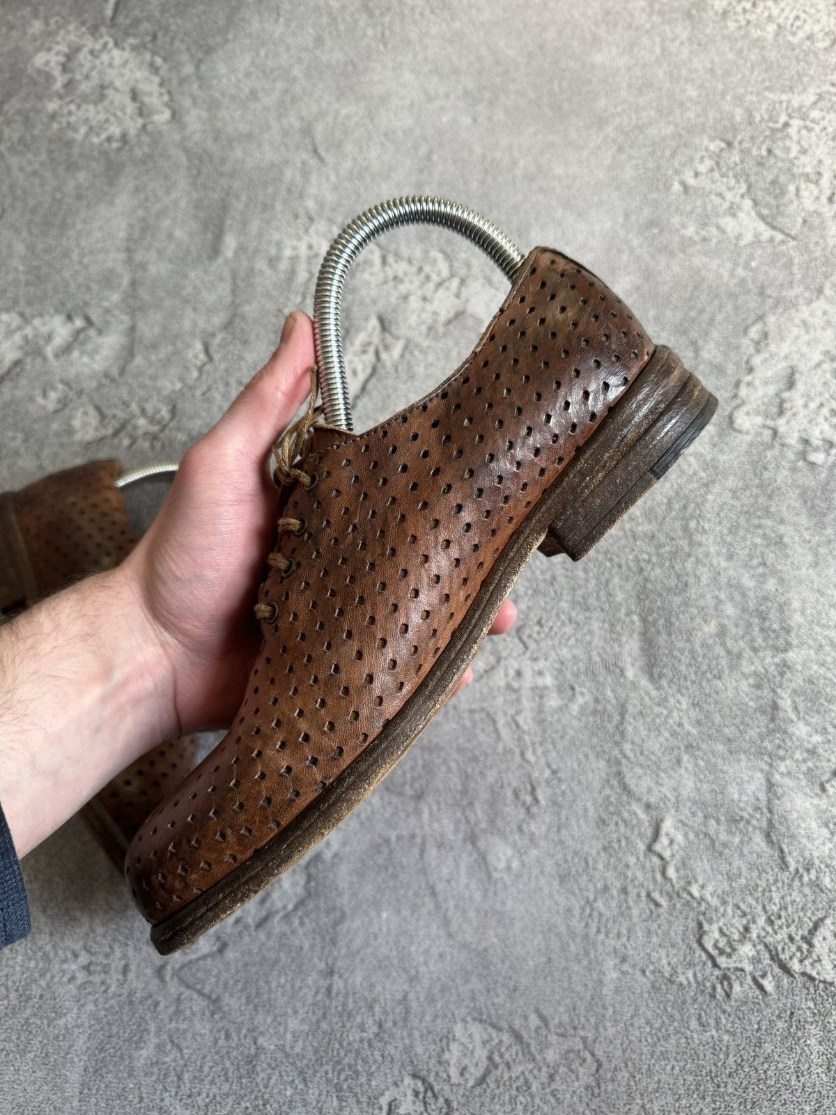 Shoto Shoto 37size leather handcrafted low top shoes boots retro Size US 7 / IT 37 - 13 Thumbnail