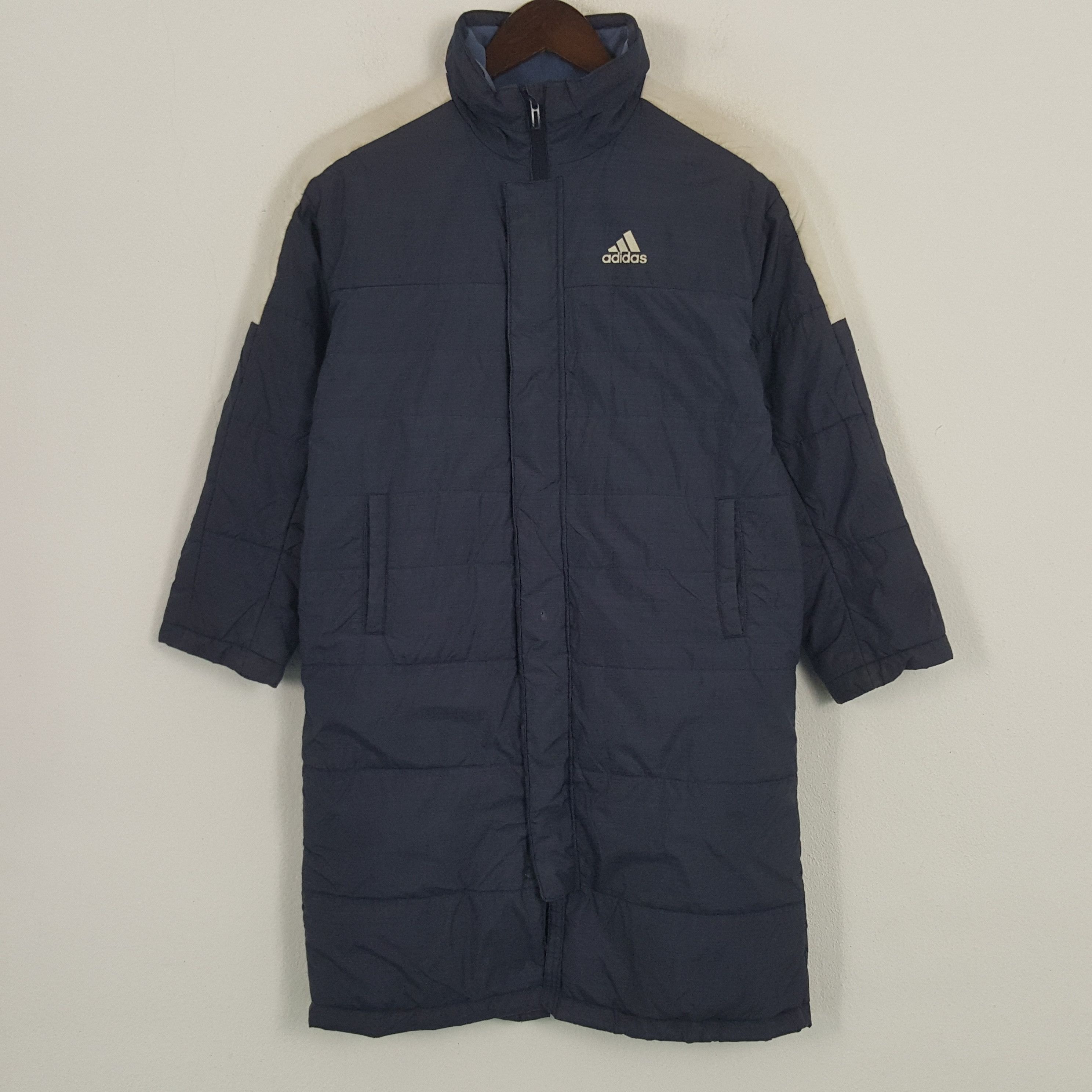 Adidas × Vintage Vintage Adidas Tree stripes Puffer Coat Jacket Size US XS / EU 42 / 0 - 3 Thumbnail