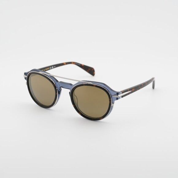 Rag & Bone Rag & Bone RNB6006/S 0IPR VP Sunglasses Blue/Havana Square Size ONE SIZE - 1 Thumbnail