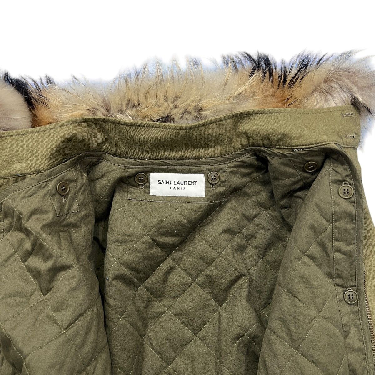 Saint Laurent Paris SAINT LAURENT PARIS 2018-19AW Raccoon Fur Military Mods Coat Size XS / US 0-2 / IT 36-38 - 8 Thumbnail