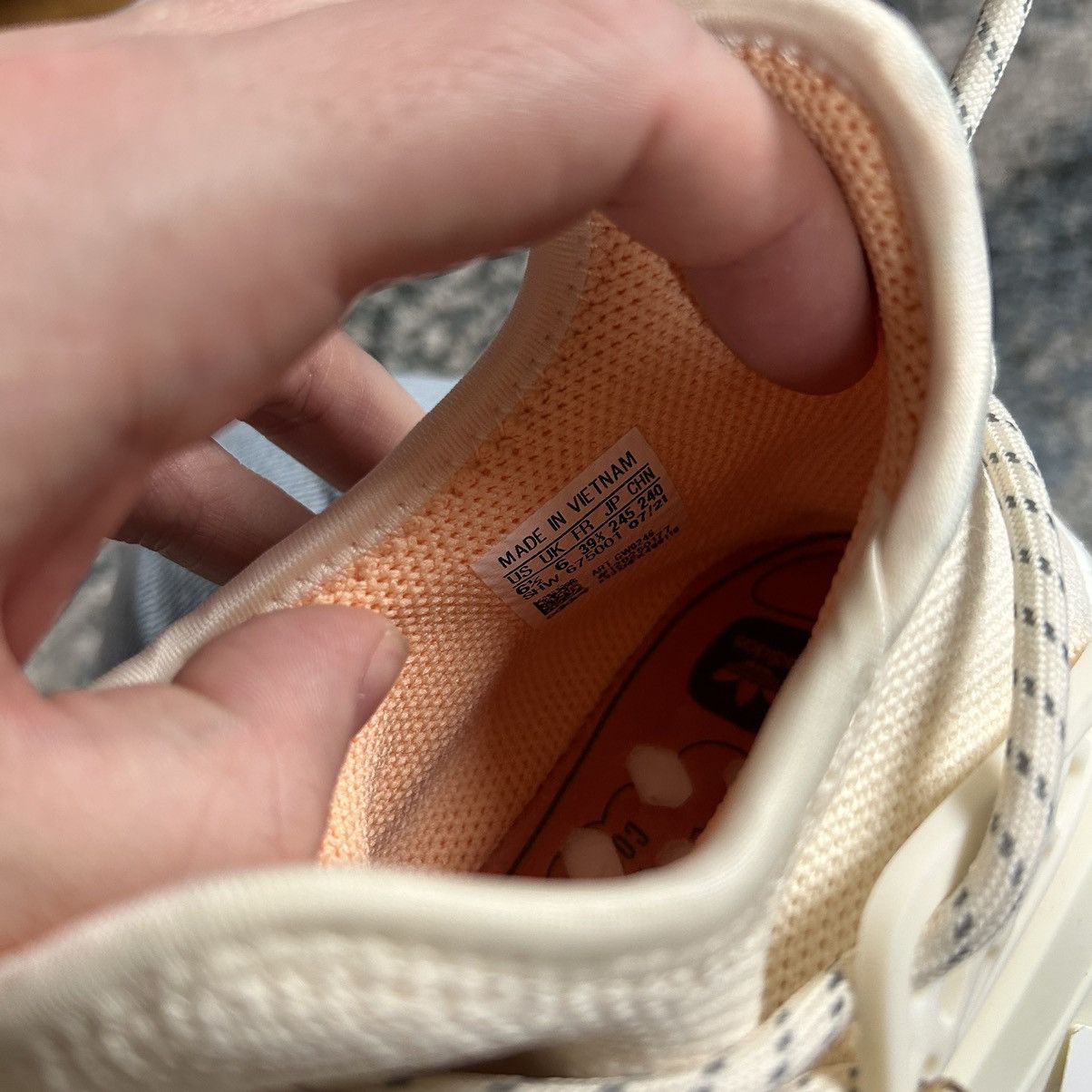 Adidas × Pharrell GW0246 HUMAN RACE NMD NERD CHALK WHiTE GLOW ORANGE MiNT Size US 8 / IT 38 - 9 Thumbnail
