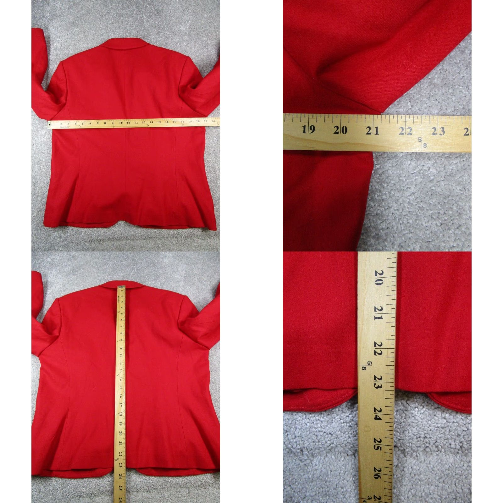 Pendleton Pendleton Womens Blazer Jacket Red Wool 16 42 Chest One-Button Sports Coat Size XXL / US 16-18 / IT 52-54 - 8 Thumbnail