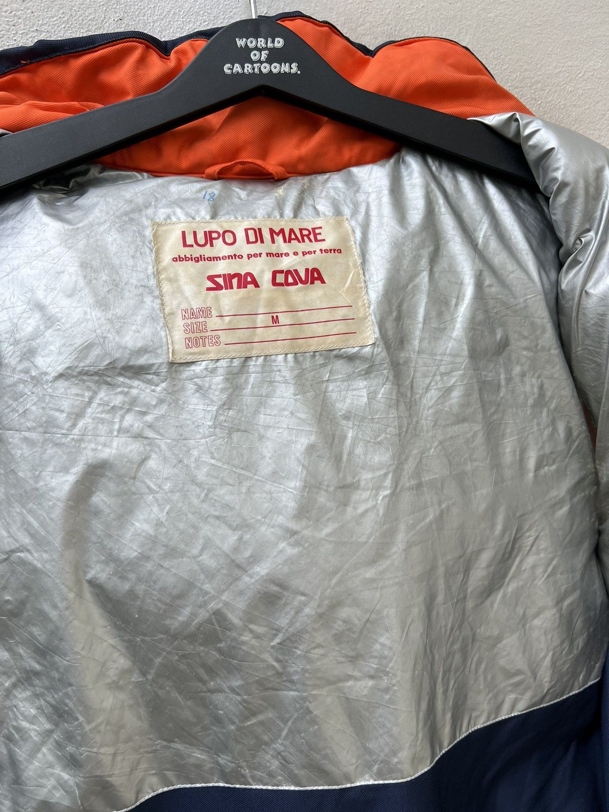 Vintage Vintage Lupo De Mare Sina Cova Orange Down Puffer Vest Size US M / EU 48-50 / 2 - 18 Thumbnail