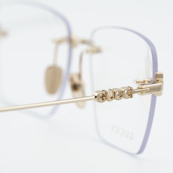 Gucci Gucci GG1938O 001 Square Eyeglasses - Gold 54mm Size ONE SIZE - 5 Thumbnail