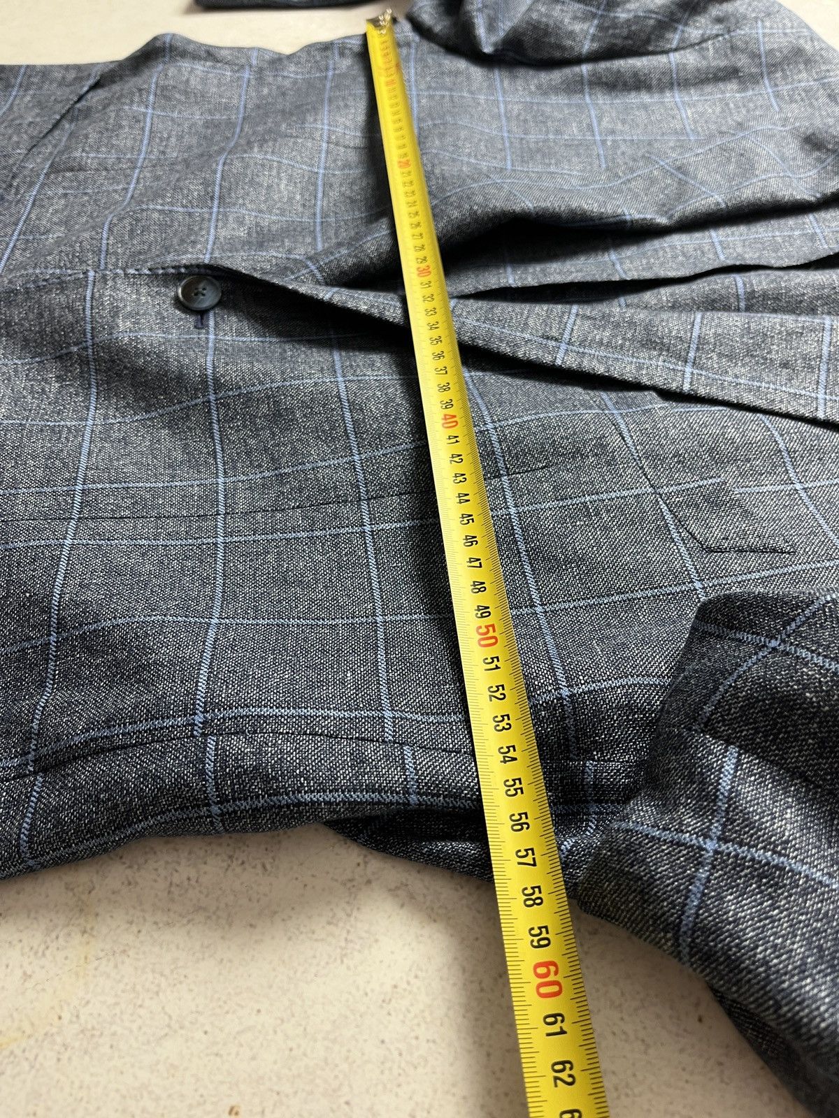 L.B.M. 1911 LBM 1911 Tailored Blue Check Patch Pocket Sportcoat Blazer Size 46R - 12 Thumbnail