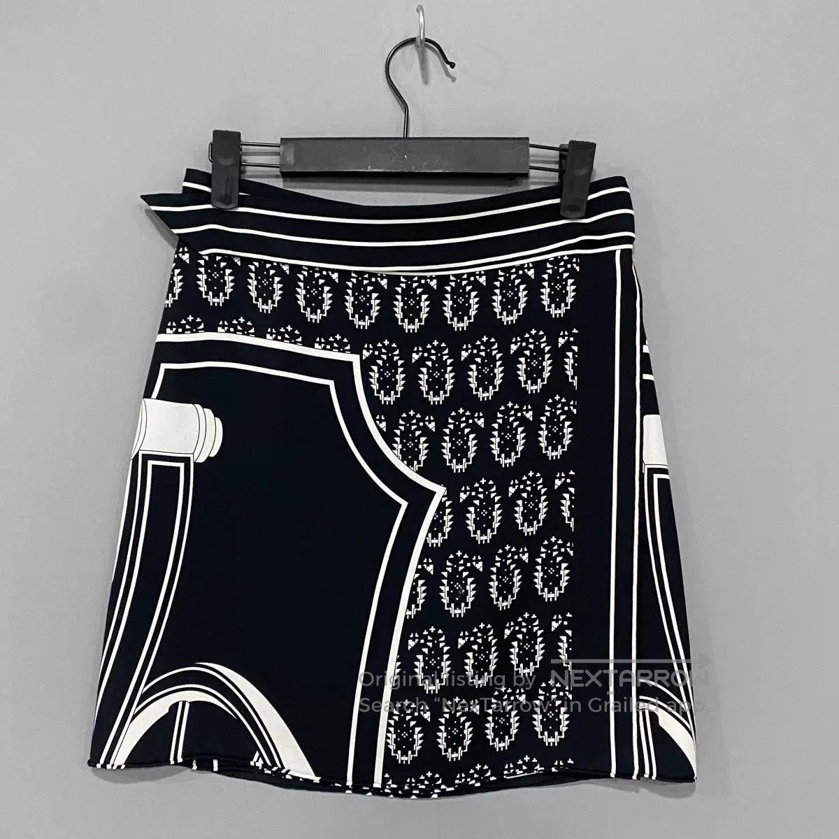 Hermes black silk mini skirt by Hermes. Size 33" - 1 Thumbnail