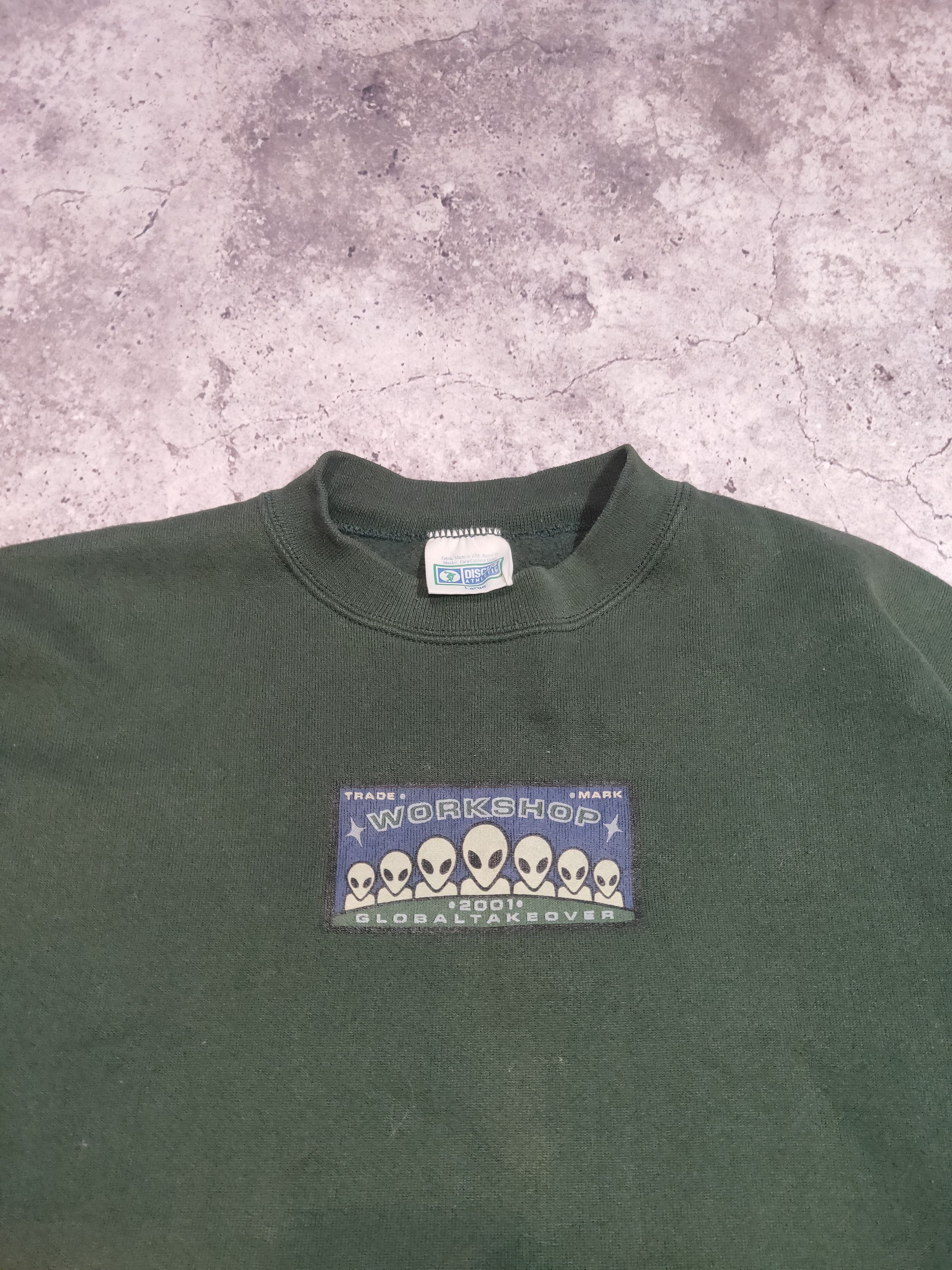 Alien Workshop × Hook-Ups × Vintage Vintage Alien Workshop Rare Sweatshirt Discus 2001 Size US L / EU 52-54 / 3 - 6 Thumbnail
