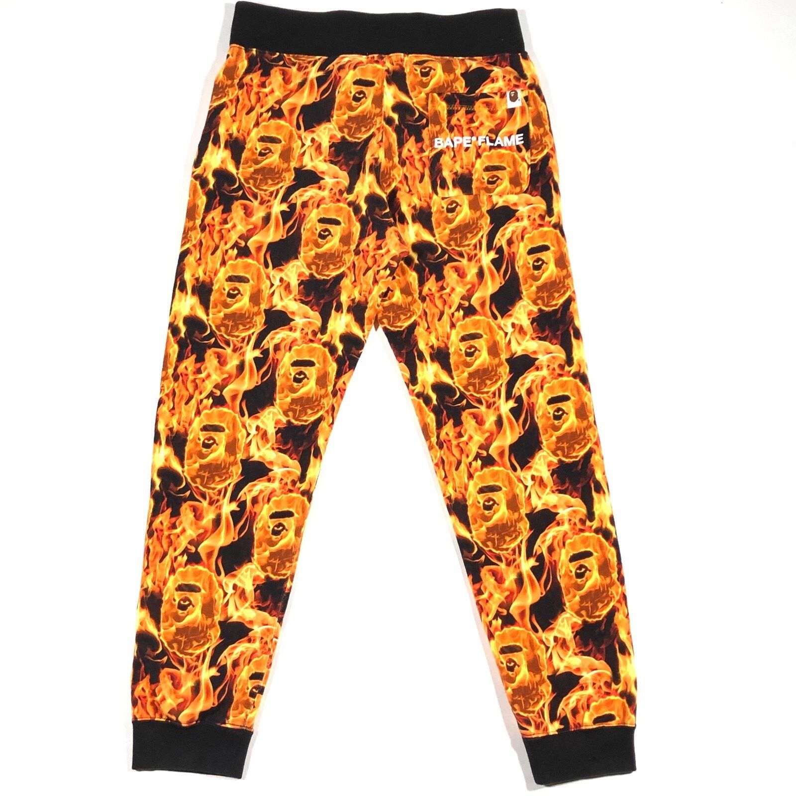 Bape SS20 BAPE Flame Camo Slim Fit Sweatpants Joggers Medium M Size US 30 / EU 46 - 9 Thumbnail