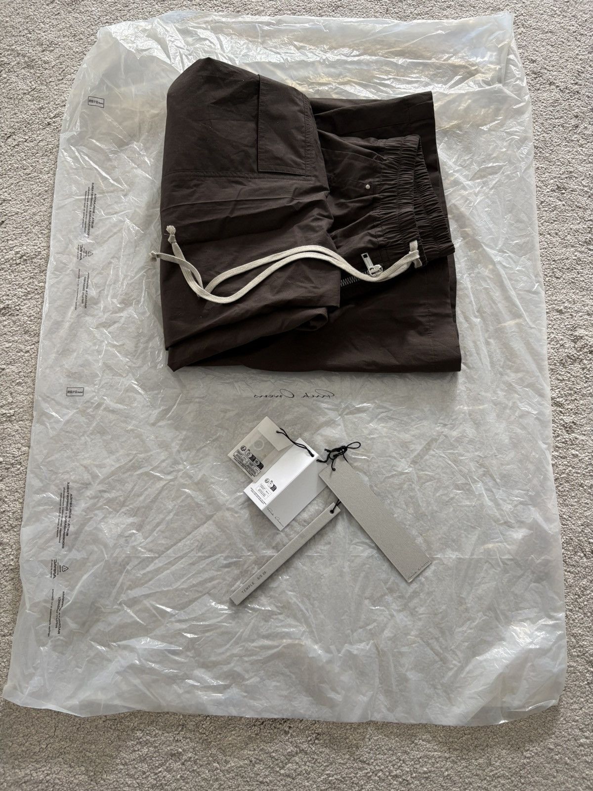 Rick Owens Rick owens s/s 26 Temple cotton cargobelas Size US 32 / EU 48 - 8 Thumbnail