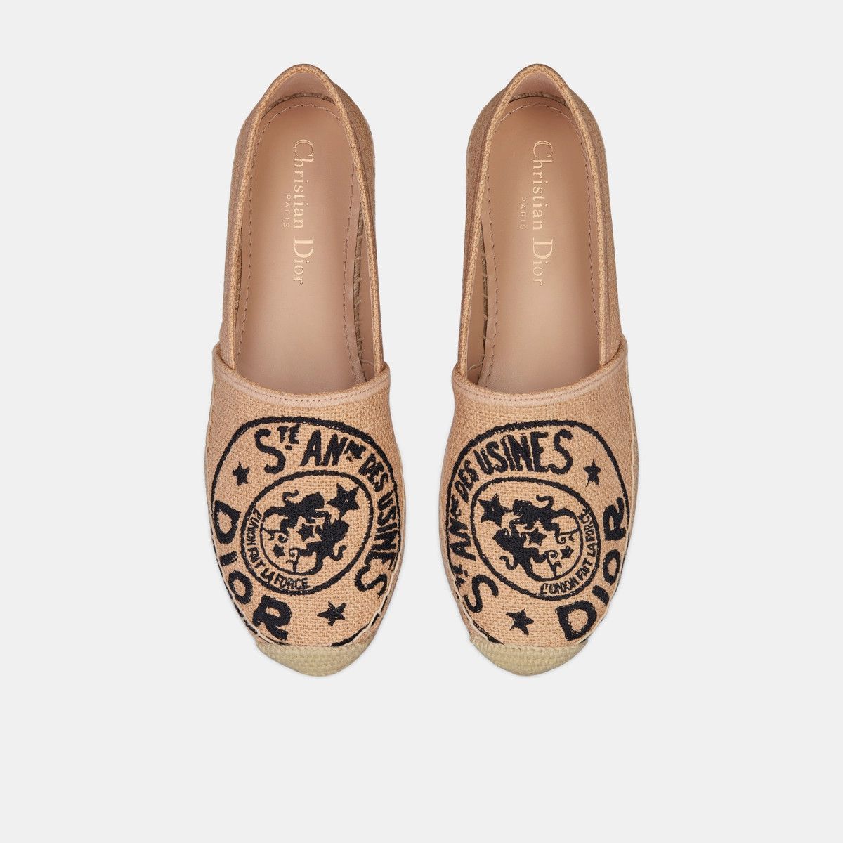 Dior o1bcso1str1224 Flats in Beige Size US 9 / IT 39 - 3 Thumbnail