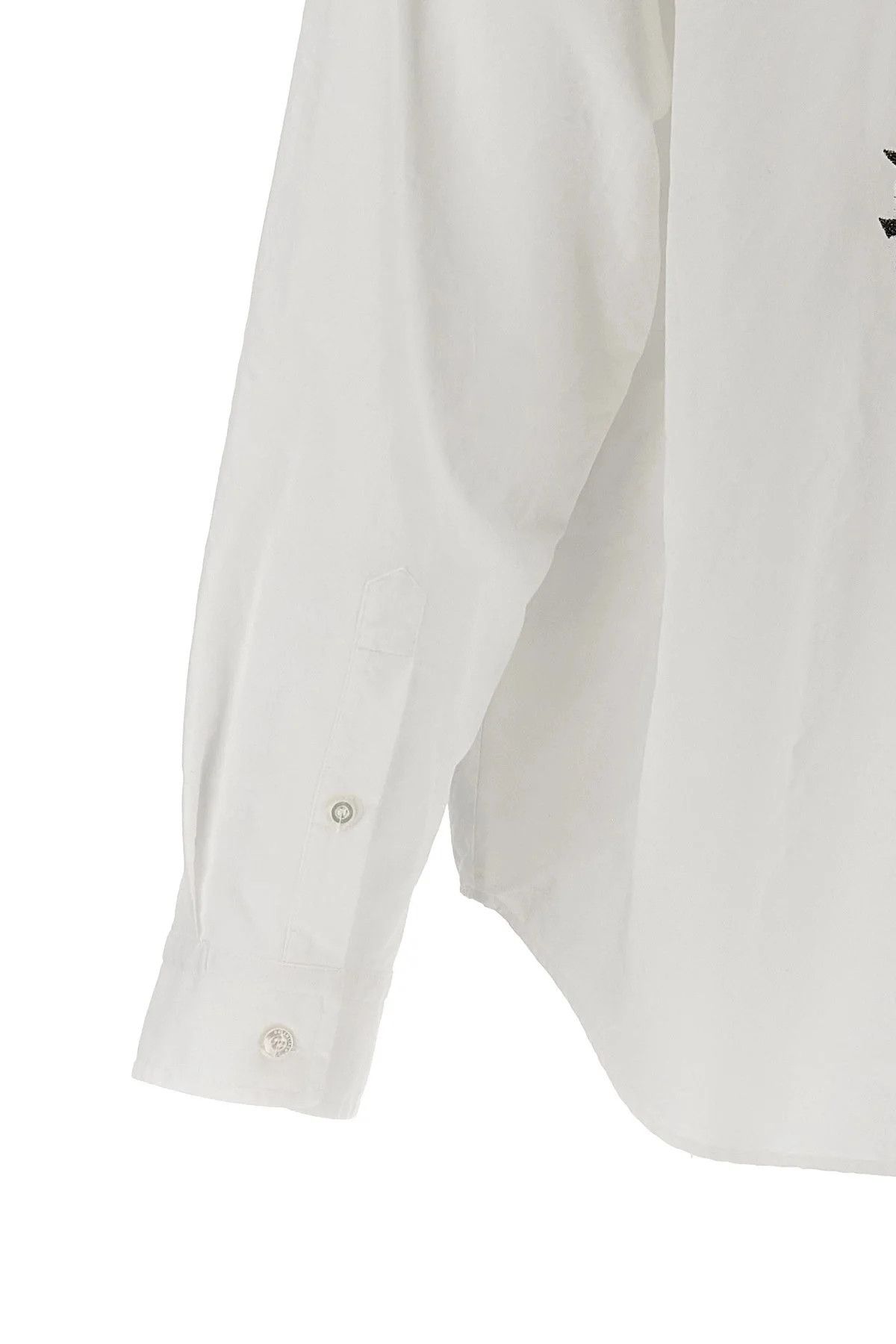 Balenciaga o1in1g1125 L/S Large Fit Shirt in White Size US S / EU 44-46 / 1 - 5 Thumbnail