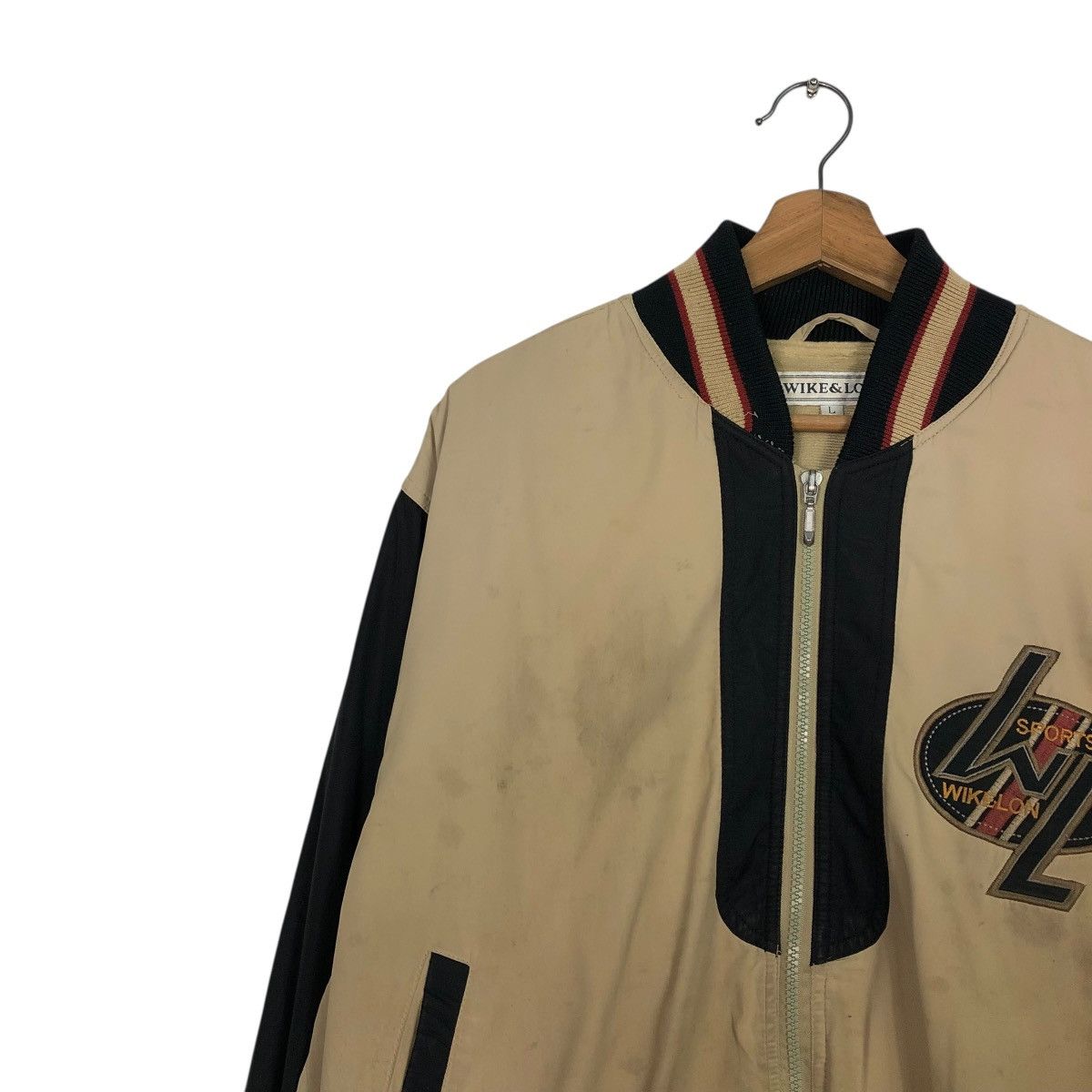 Japanese Brand 🔥VINTAGE BOMBER JACKET WIKE & LON BIG LOGO ISSEY MIYAKE Size US L / EU 52-54 / 3 - 9 Thumbnail