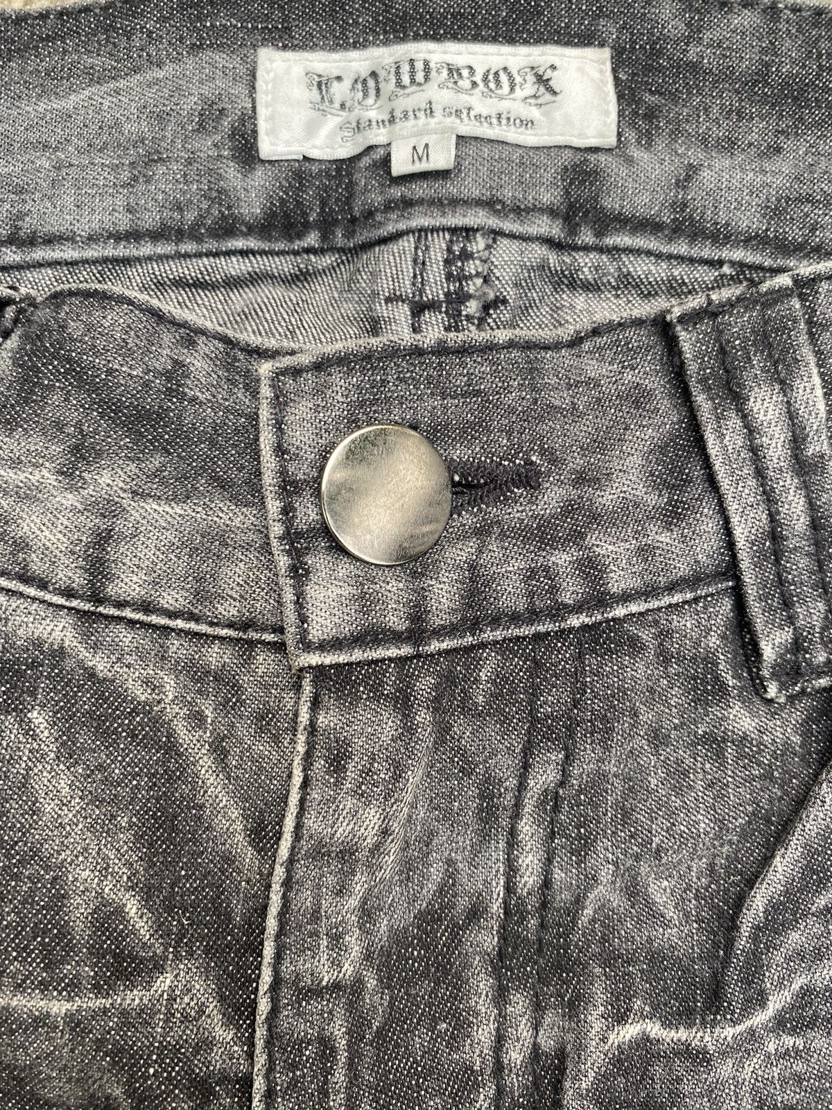 If Six Was Nine × LOWBOX × Le Grande Bleu (L.G.B.) Lowbox cargo flare denim pants Size US 30 / EU 46 - 5 Thumbnail