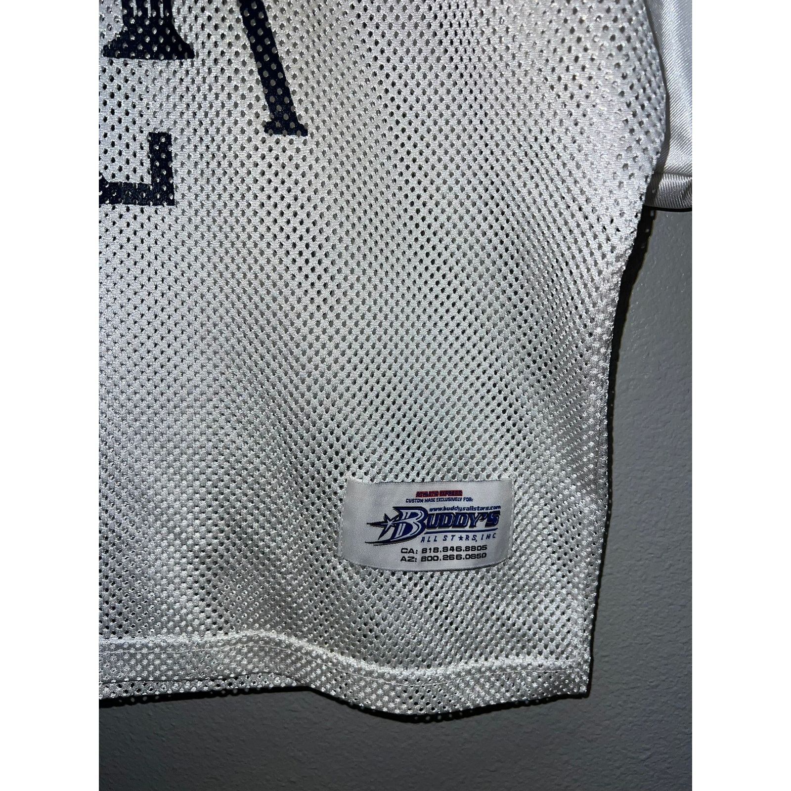 Vintage Vintage White Football Practice Jesrey Buddys All Star ALA L Size US L / EU 52-54 / 3 - 4 Thumbnail