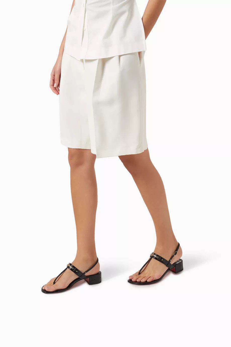 Christian Louboutin o1bcso1str0825 MJ 25 Thong Sandals in Black Size US 6 / IT 36 - 5 Thumbnail