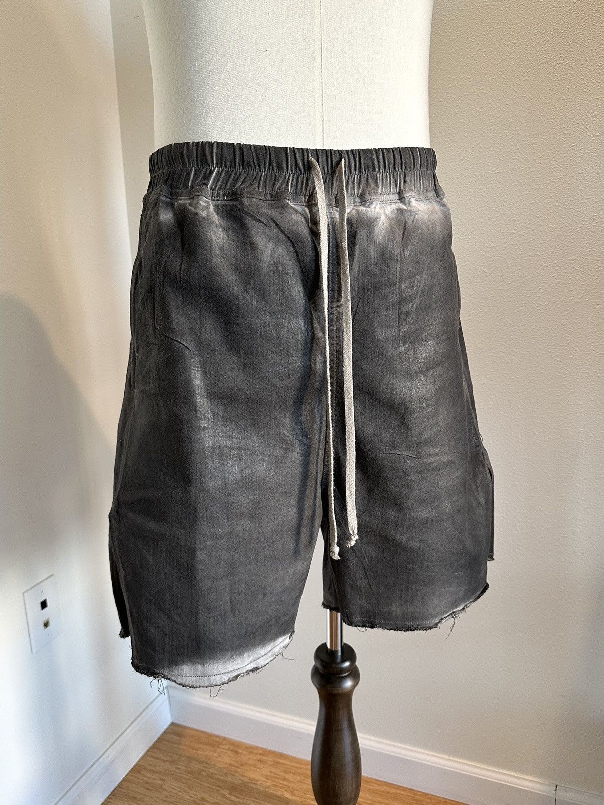 SS24 “LIDO” Waxed Denim Shorts