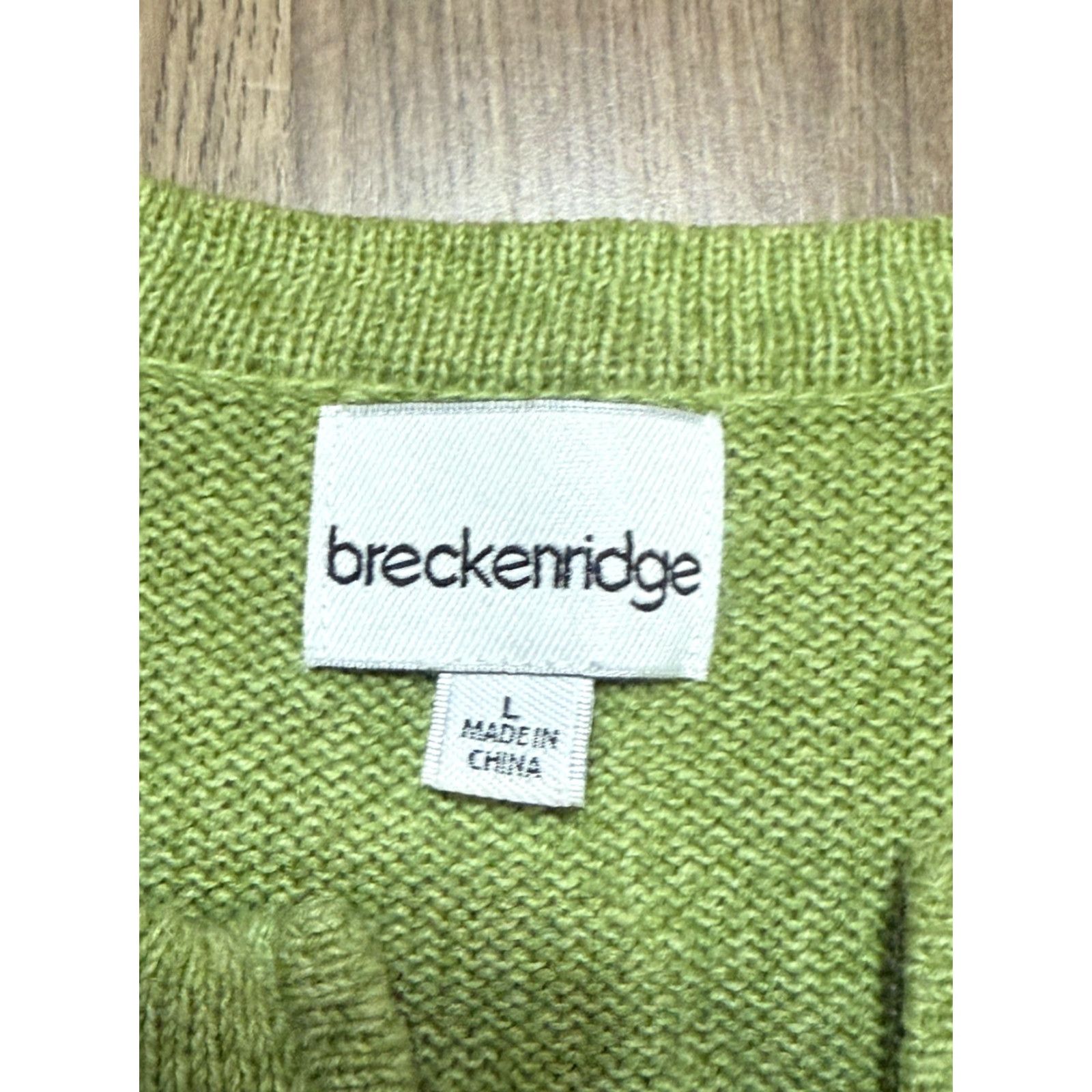Pinko Breckenridge Sweater Cardigan Womens Large Green Floral Full Zip Buttons Size L / US 10 / IT 46 - 6 Thumbnail