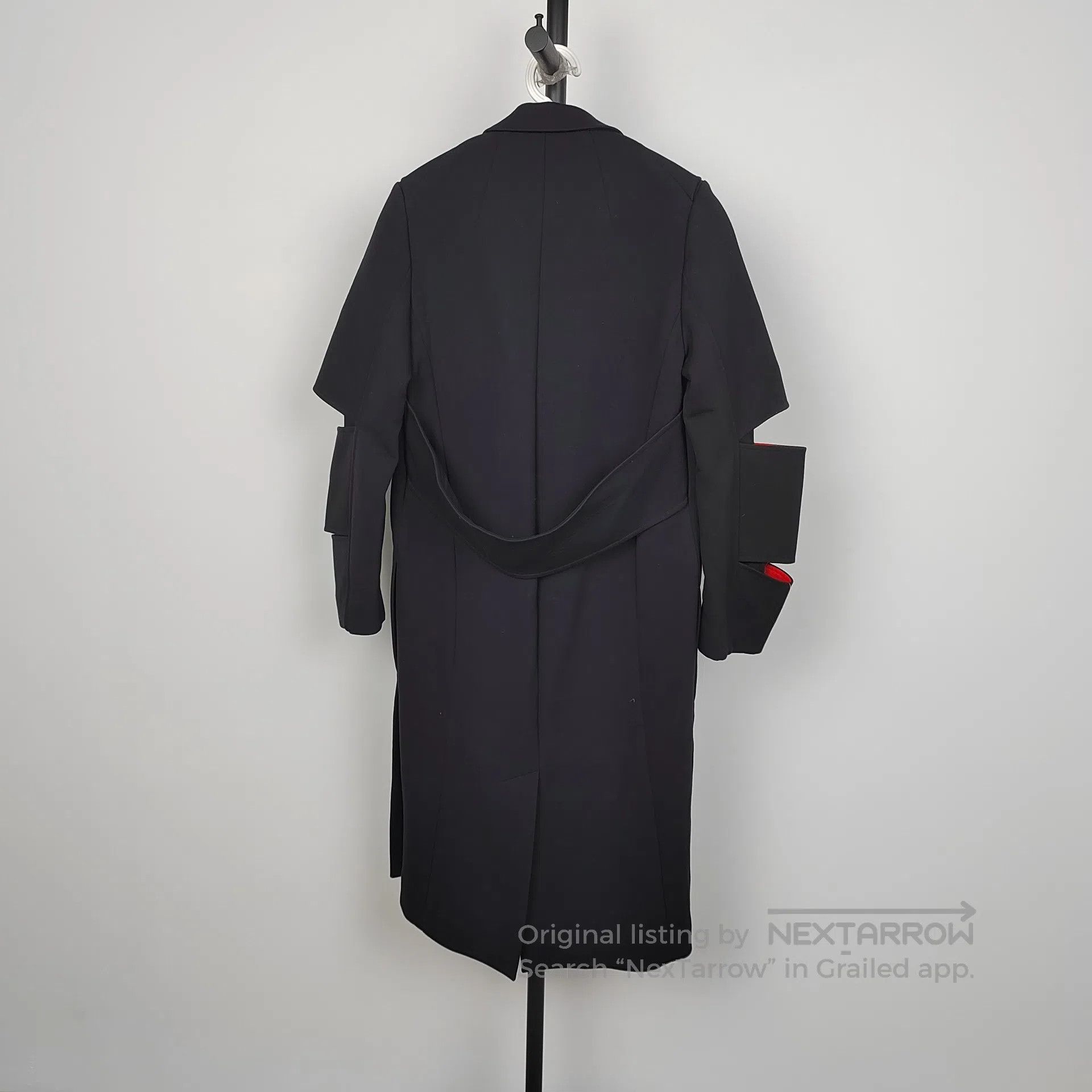 Celine CELINE Black Wool Bell Sleeve Outwear Jacket| Size XXS / US 00 / IT 34 - 2 Thumbnail