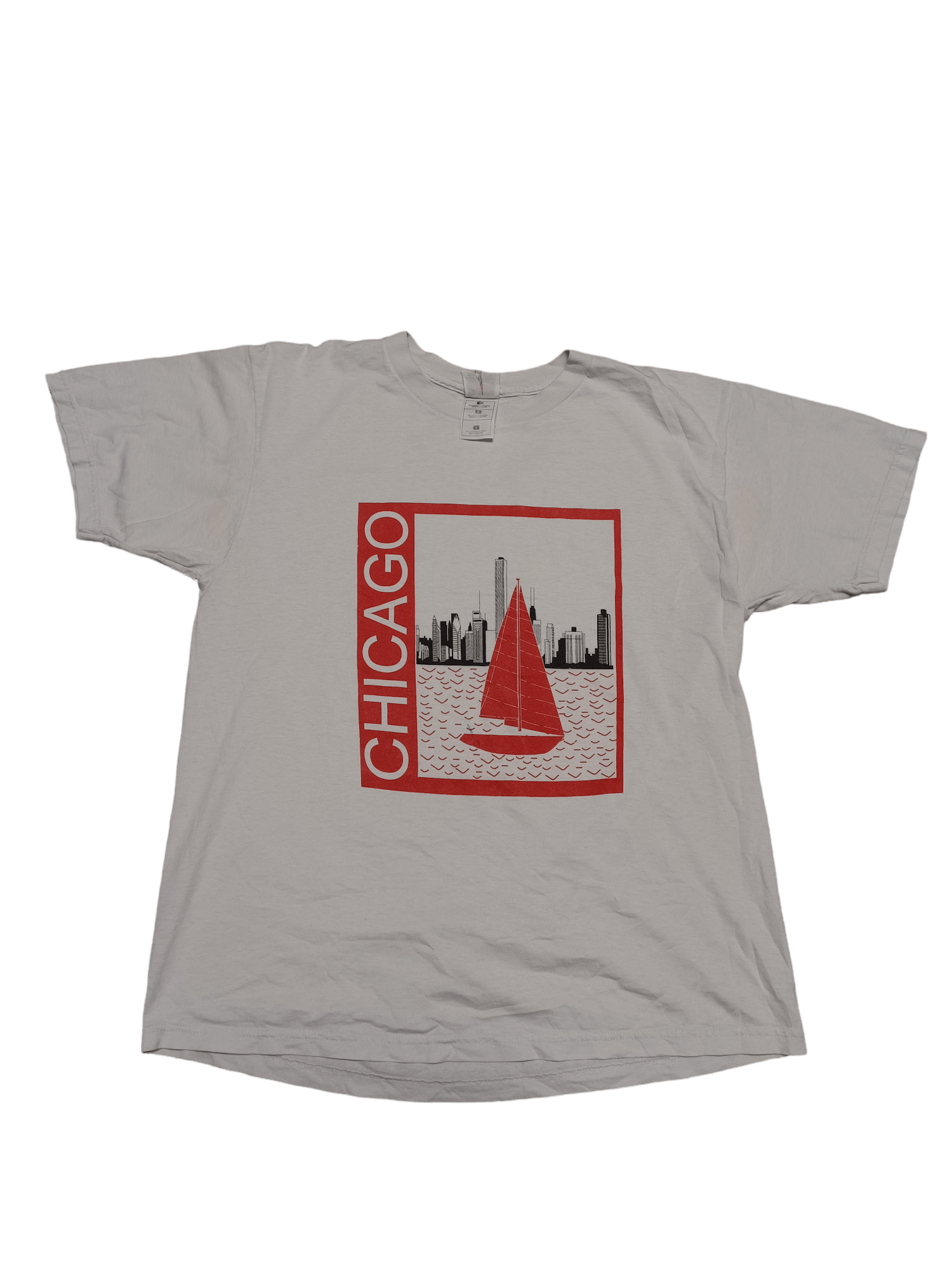 Fruit Of The Loom CHICAGO CITY SHIP FOTL VINTAGE 90S TEE USA AMERICA Size US L / EU 52-54 / 3 - 1 Thumbnail