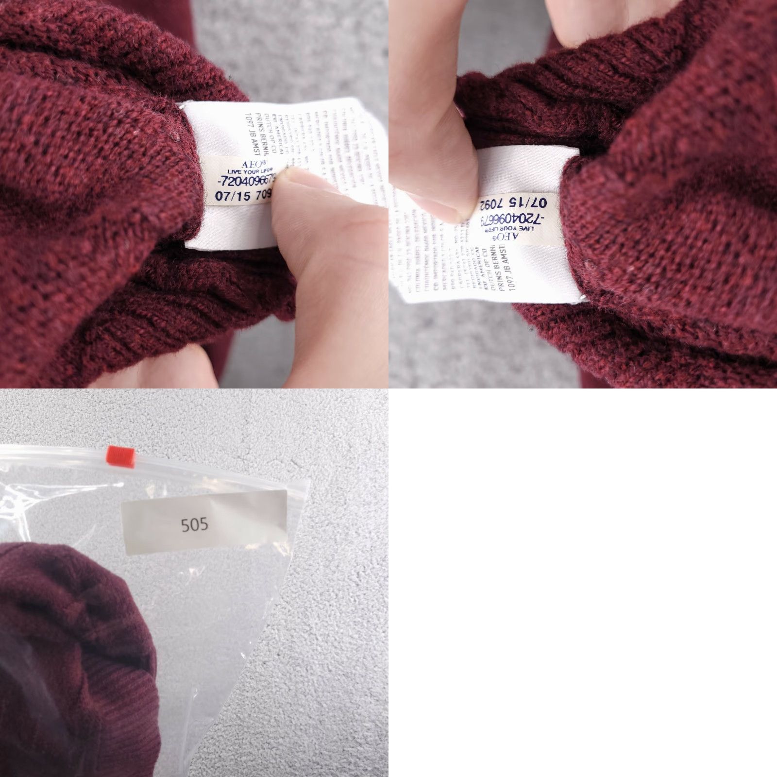 American Eagle Outfitters American Eagle Outfitters Hoodie Women's M Red Oversized Knit Sweatshirt Baggy Long Sleeve Size M / US 6-8 / IT 42-44 - 8 Thumbnail