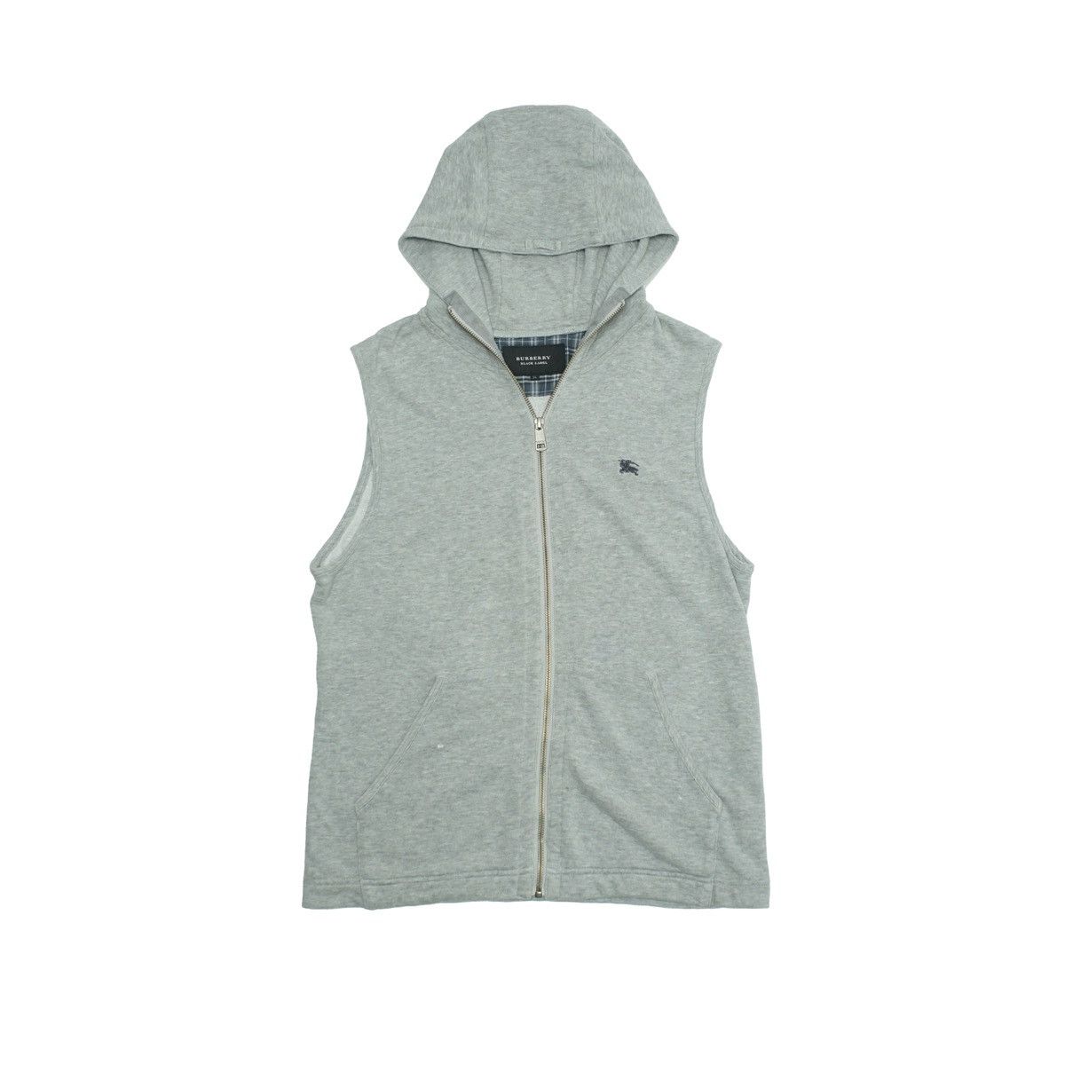 Burberry *NoTariff Burberry Black Label Hooded Fleece Vest Size L / US 10 / IT 46 - 1 Thumbnail
